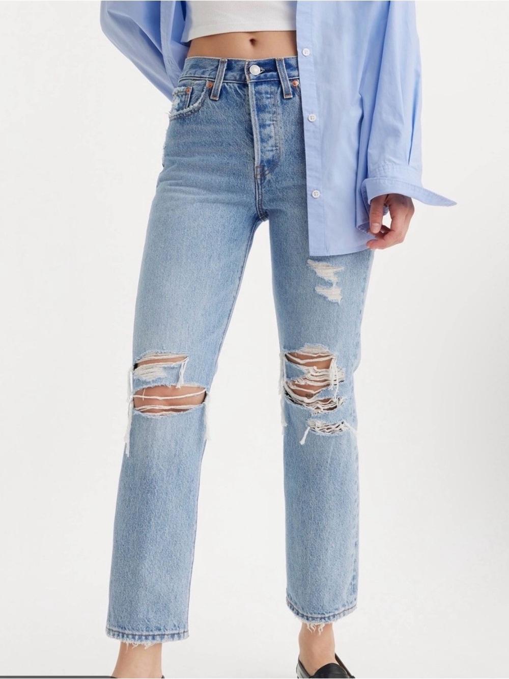 Levi's Wedgie Fit Jeans Collateral Damage High Rise Straight 28